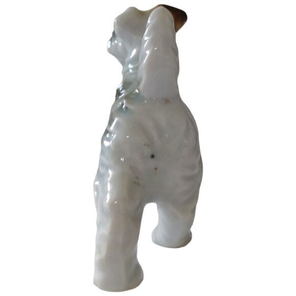 Vintage Porcelain Terrier Figure Japan Dog Wired Haired Kerry Blue Airedale. - Picture 10 of 16